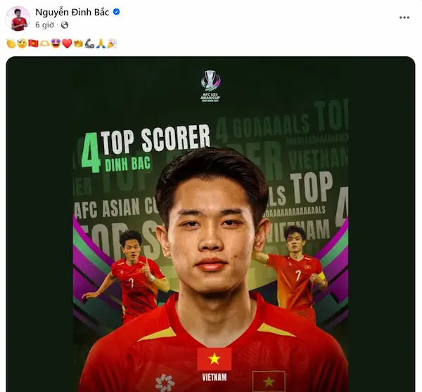 Vì sao Đình Bắc đoạt Vua phá lưới U23 châu Á 2026?